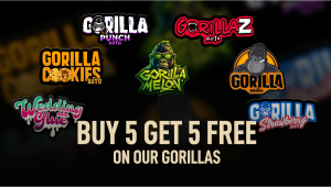 Cumpără 5 și primești 5 gratis la toate soiurile Gorilla
